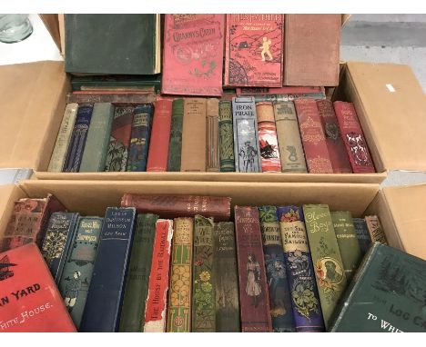2 boxes of antique & vintage books.  