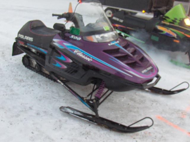 1998 POLARIS 500 CLASSIC 3341015 snowmobile, electric start, reverse ...