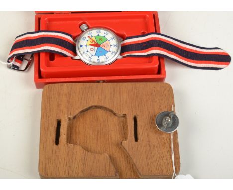A Heuer Yacht Timer reference 503512 the face with coloured segments and with seven jewel movement in original fitted box, ma