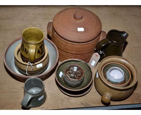 A collection of Leach standard ware and other studio pottery.