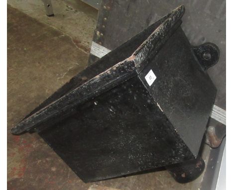 A large 19th century cast iron drain hopper, width 48.5cm. 