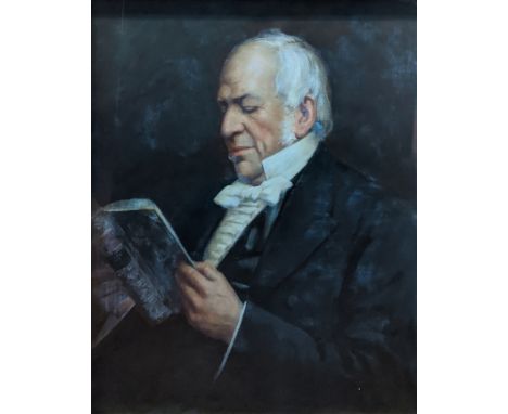 Dickinsons (19th century British School), portrait of a gentleman, oil on canvas, signed lower left, H.69cm W.56.5cm