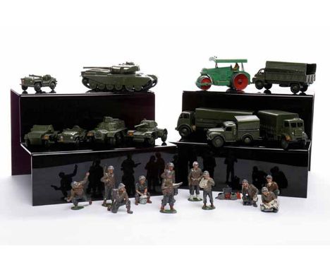 COLLECTION OF DINKY MILITARY TOYS including 621 3 Ton Army Wagon, 651 Centurion Tank, 623 Army Wagon, 622 10 Ton Army Truck, 