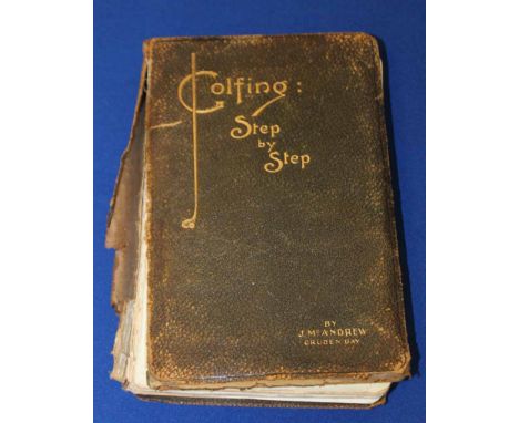 MCANDREW (J), GOLFING STEP BY STEPillus., morocco gilt (spine damaged), ND