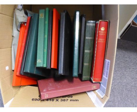 GB &amp; WORLDWIDE STAMP COLLECTIONS IN 26 ALBUMS/STOCBOOKS, ALL ERAS MINT AND USED   Eclectic box of collections with Windso