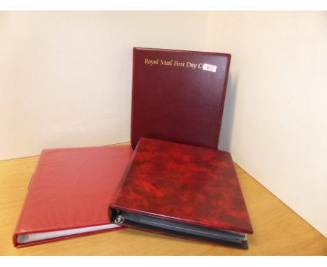 GB + SOME WORLD TRIO OF ALBUMS WITH FIRST DAY COVERS, EVENT COVERS, RAILWAYS etc  Trio of cover albums with in the region of 
