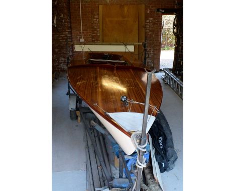 A Vintage Flying Fifteen fixed keel two Person Racing Yacht, 20ft (6m) long (15ft at water level), Serial number 1044, built 