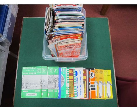 280 Scottish Football Programmes Includes Celtic, Rangers, Friendlies, Finals, Scottish League etc:- One Box.