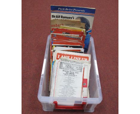 Sheffield United Programmes Mainly From the 1960s H&amp;A County Cup Semi v. Barnsley 1964 and Final Replay at Oakwell 1967, 