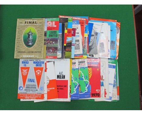 1946-7 Manchester City v. Southampton Programme, FA Cup Finals 1969-73, 77, four semis, International, World Cup tournament b