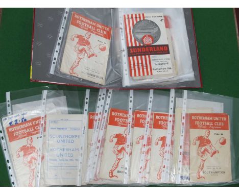 1960-61 Rotherham United Programmes, approximately twenty five homes and twenty two aways, including League Cup v. Bristol Ro