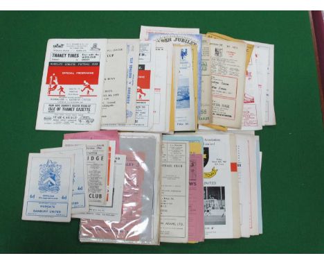 Non-League Programmes, 1949 Dulwich v. Wembley and undated v. Ilford. 1950s and 60s issues, including Worcester Park, Maccles