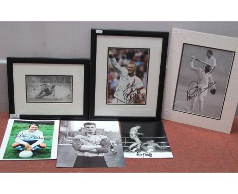Autographs - John Charles, Jimmy Greaves, David Beckham, Tom Finney, Henry Cooper, Viv Richards, each ink/pen signed (unverif