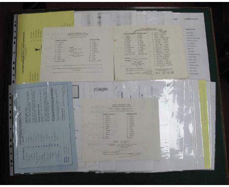 Sheffield Wednesday Intermediate Single Sheet Programmes 70-1 and Doncaster. 70-1, and 71-2 v. Newcastle. 89 I.L.C Cup Final 