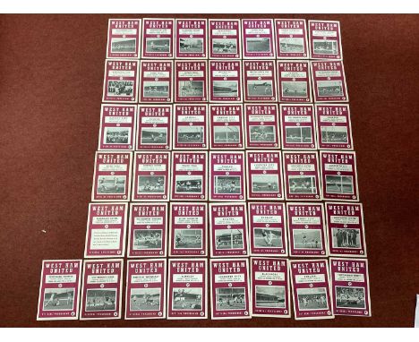 West Ham United Home Programmes, 1960-61 eighteen League plus F.A Cup v. Stoke. 61-2 twenty-one league plus League Cup v. Ast