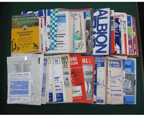1960s Sheffield Wednesday Away Programmes Including Friendlies at Grimsby 62.3, Southampton 63-4, Notts County 1st August, si