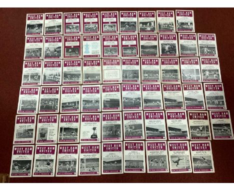 West Ham United Home Programmes, 1964-65 - twenty-one League. Cup Winners Cup v. Zaragoza, Lausanne, Spartak, Gantoise. F. A 