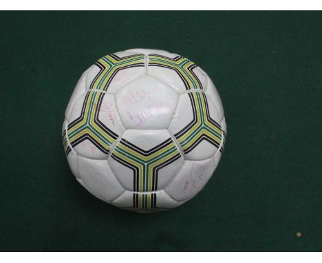 Newcastle United Centenary Football, limited edition of 4000 bearing fifteen signatures including Keegan, Clark, McDermott, B