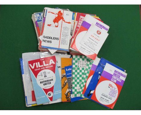 Rotherham United H &amp; A Programmes, 1967-8 including at Barnsley - Apr 67 &amp; May 68 County Cup, at Doncaster - friendly