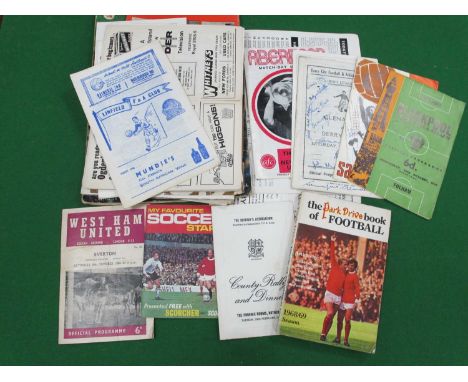 1979 New York Cosmos v. Washington Programme (spine tears, taped). Irish, Scottish and English programmes - signatures noted.