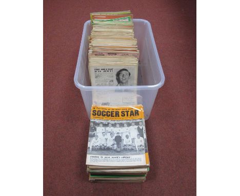 Soccer Star Magazines 1952 and Later, large quantity:- One Box.