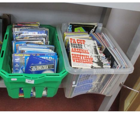 Sheffield Wednesday and Other League Club Programmes, 1960s and later, Cup Finals, etc:- Two Boxes.