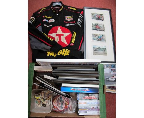 Motor Sports - Stock Car Racing patches - Sheffield, car images, personal names including Len Wolfenden, Nigel Whorton, Mike 