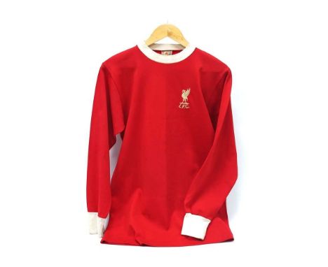 1968-69 Season Liverpool F.C. Number 4 Match Shirt, purportedly worn by Tommy Smith in a game versus Leeds United on April 28