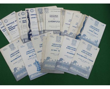 Sheffield Wednesday Home Programmes, 1957-8 seventeen issues including Vs Manchester United, Chelsea, Juventus, Leeds, Gwardi