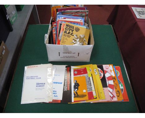 1970s Sheffield Wednesday Away Programmes, including Friendlies at Sheffield United 71-2, Gillingham 73-4, York 79-80, FA Cup