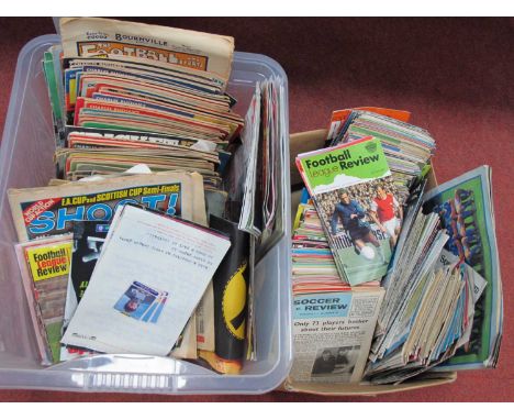 Football League Reviews, Charles Buchan's and other magazines, Football Favourite 1926 etc:- Two Boxes.