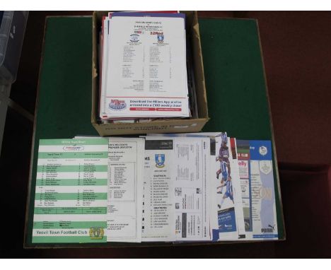 Sheffield Wednesday Team Sheets Mainly Post 2010 First Team, But Reserves, FA Cup, friendlies noticed, Home and Away issues, 