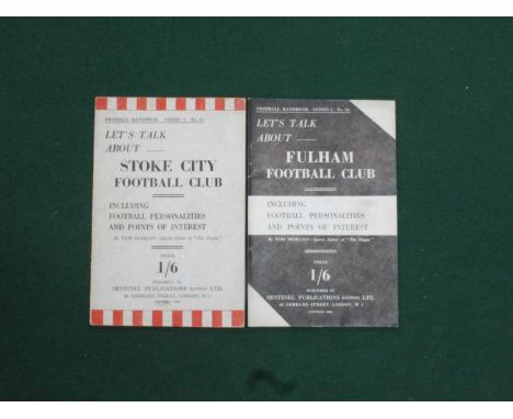 Lets Talk About Football - Series 1, Stoke City and Series 2, Fulham (2).