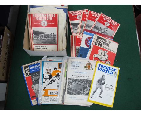 Rotherham United H &amp; A Programmes, 1970-1 including at Grantham - F.A Cup, 71-2 v. Frickley - F.A Cup H &amp; A, 72-3, 73