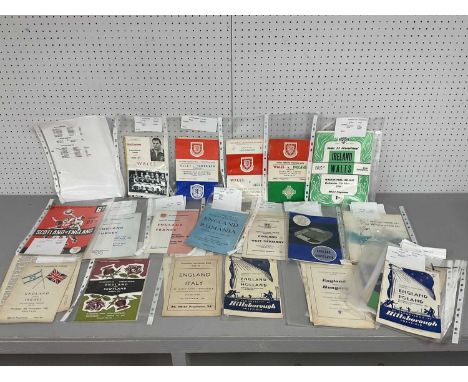 Under 23's Programmes, British Countries 1955 - 66, including games at Chelsea, Bristol City, Everton, Norwich, Sunderland, N