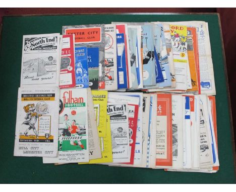 1948-9 Charlton v. Burnley (taped spine). 49-50 Hull v. Leicester, Fulham v. Wolves. 1950s programmes including Southampton, 