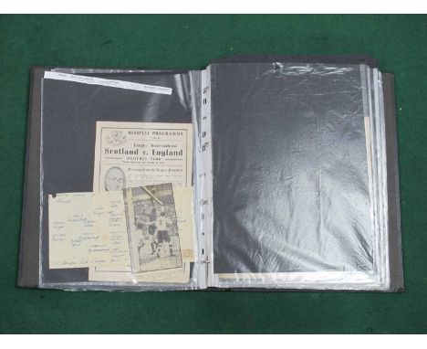 Football League v. Scottish League Programmes at Hampden, 1947 &amp; 55 at Ibrox 49, 50, 53, 57 at Newcastle 1948, 58. at Mid