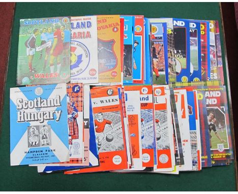 Scotland International Home Programmes 1958 and Later, including v. England 1958, 60, 62, 64, 66, 68 v. Germany 1959. World C