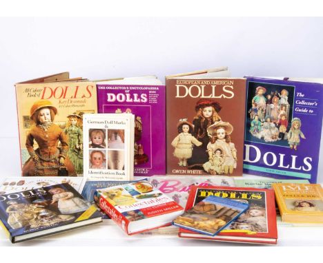 Fourteen doll reference/guide books,  including a Treasury of Käthe Kruse Dolls Album 3 by Lydia Richter,  The Handbook of Do