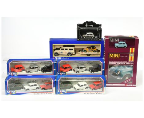 Corgi (1/36th) Mini Group Of To Include - 2 x 93715 Special editions, 2 x 93735 special editions, 60006 Land Rover with Mini 