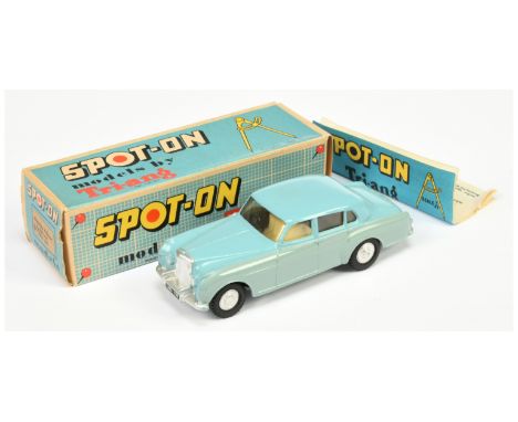 Triang Spot on 102 Bentley 4 Door Saloon - Two-Tone Light blue over light grey, cream interior with black steering wheel, sil