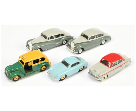 Dinky Toys Unboxed Group To Include 2 X Rolls Royce Silver Wraith - Two-Tone grey, Porsche 356a Sports - Light blue, light be