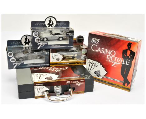 Corgi "James Bond" A Group Of "Casino Royale" Related To Include (1) CC99194 Gift Set with casino Chips, (2) CC99193 - 2-Piec