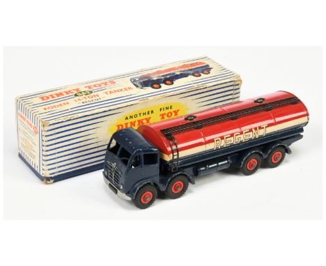 Dinky Toys 942 Foden (type 2) Tanker "Regent" - Blue, white, red including supertoy hubs, silver trim, metal gantry, ladder a