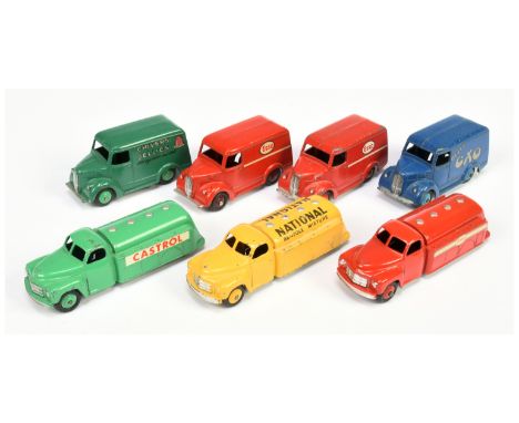 Dinky Toys&nbsp; Unboxed Group&nbsp; To Include 4 X Trojan Vans "Beefy OXO", "ESSO" Plus others, 3 X Studebaker Tanker To Inc