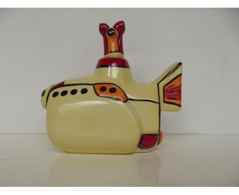 Lorna Bailey Yellow Submarine teapot, length 18cm