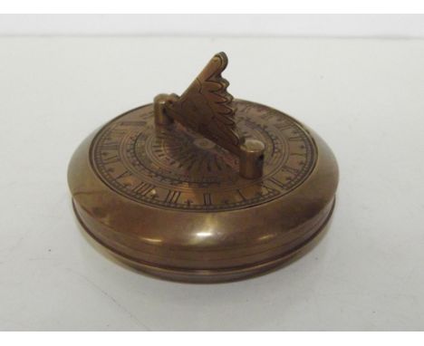 Brass sundial/compass