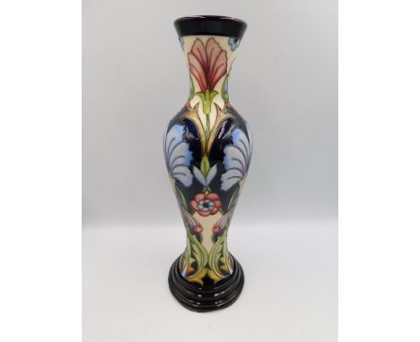 A Moorcroft vase in the Casablanca Design by Rachel Bishop , approximate height 30.5cm, first quality and&nbsp;in good condit