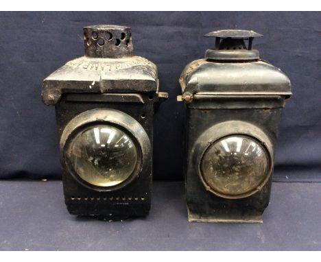 Railwayana: An Adlake Non-Sweating Lamp, together with a similar LNER example, 'Lamp Manufacturing Railway Supplies Ltd Londo