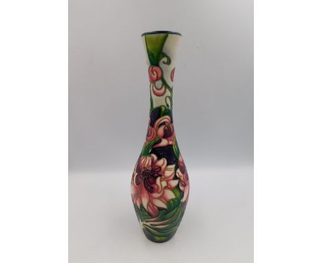 A Limited Edition vase in the Clematis Queen design by Emma Bossons, made in an edition of 200, approximate height 30.5cm, fi